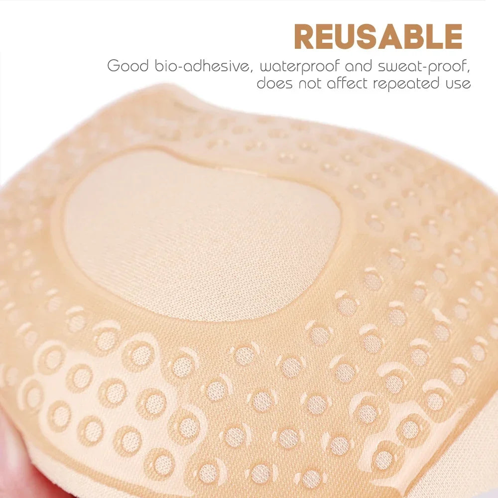Invisible Push up Bra for Women Backless Strapless Bra Seamless Front Closure Bralette Underwear Silicone Self-Adhesive Bra Pad