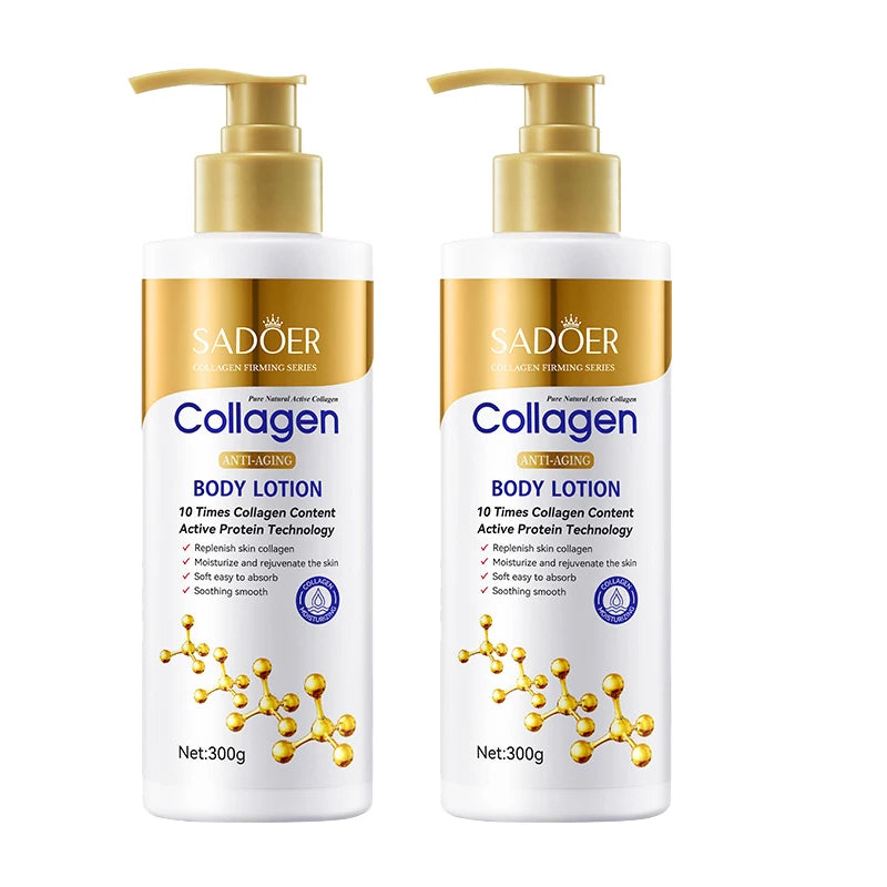 Collagen-Infused Body Lotion for Firming and Hydration - Advanced Moisturizer for Dry, Sagging Skin, 300G