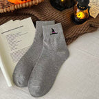 Thick Cotton Mid-Calf Socks - Warm Anti-Slip Winter Socks, Five Colours, One Size 33-44 - Amora