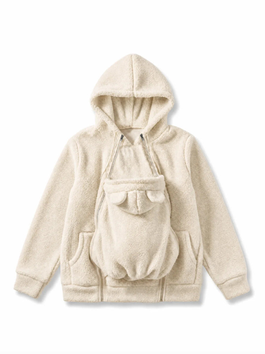Women's Hooded Fleece Sweatshirt - Loose Fit Hoodie with Pockets, Five Colours, S-XXL - Amora