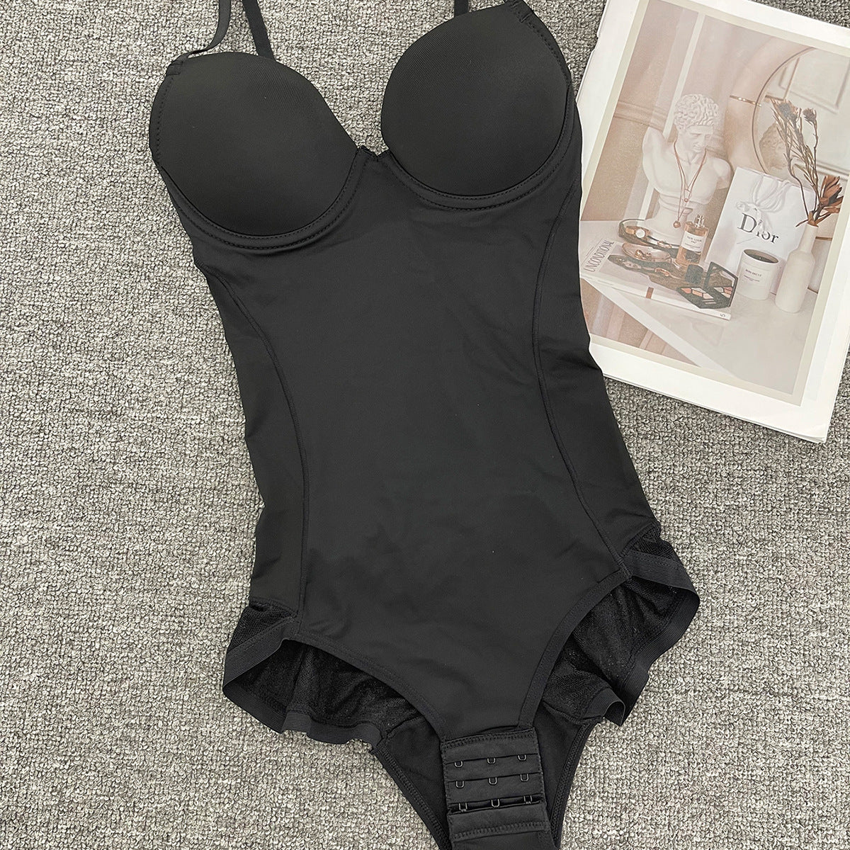 Women's One Piece Shapewear - Seamless Lace Bodysuit with Built-In Bra, Seven Colours, S-3XL - Amora