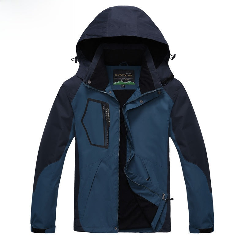 Water-Resistant Breathable Outdoor Jacket - Hiking Shell, Five Colours, M-3XL - Amora