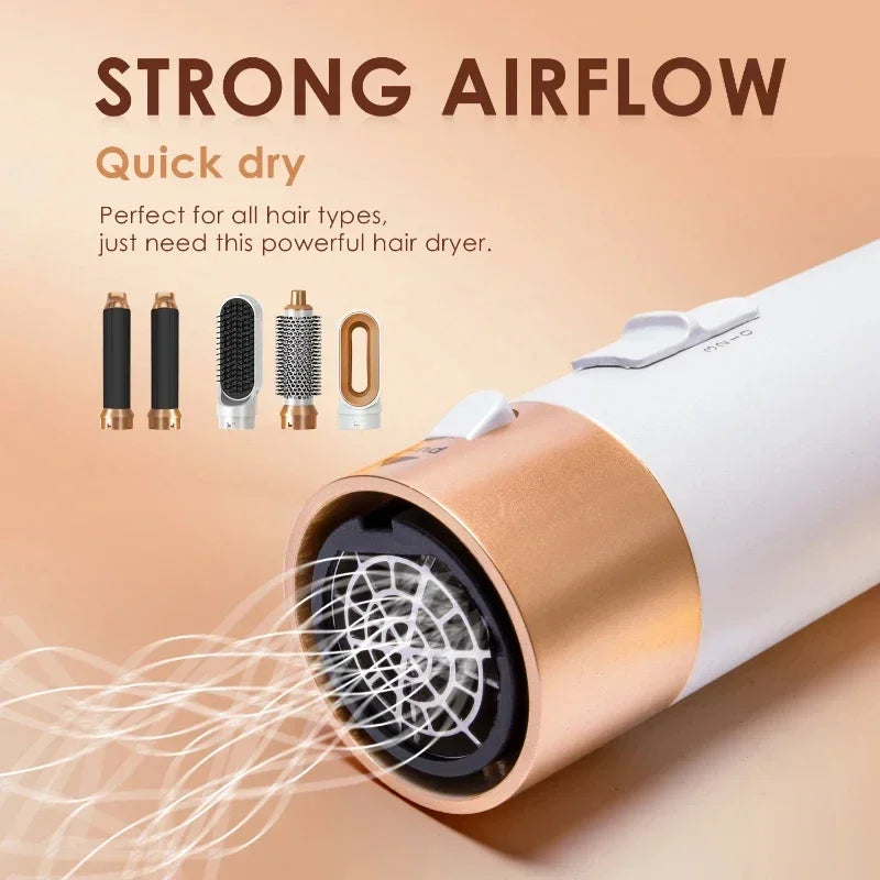 5 in 1 Hair Dryer Brush Hot Comb Set Professional Curling Iron Hair Straightener Styling Tool for Professional Hair Dryer