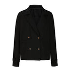 Women's Autumn Suit Set - Blazer and Trousers, Khaki, Grey, Burgundy, Black or Blue, S-2XL - Amora
