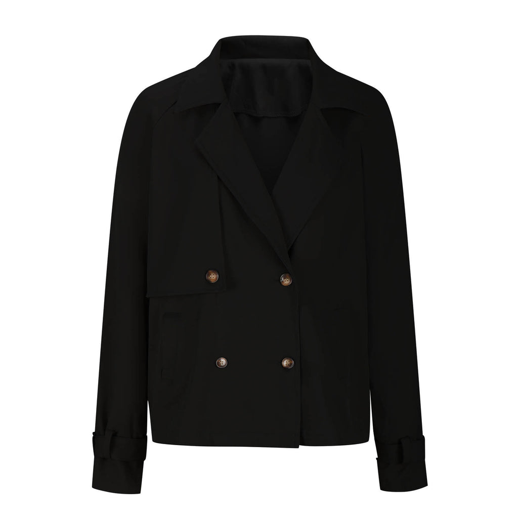 Women's Autumn Suit Set - Blazer and Trousers, Khaki, Grey, Burgundy, Black or Blue, S-2XL - Amora