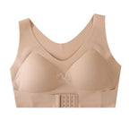 Women's Fixed Cup Sports Bra - High Impact Training Bra, Nude or Black, S-XXL - Amora