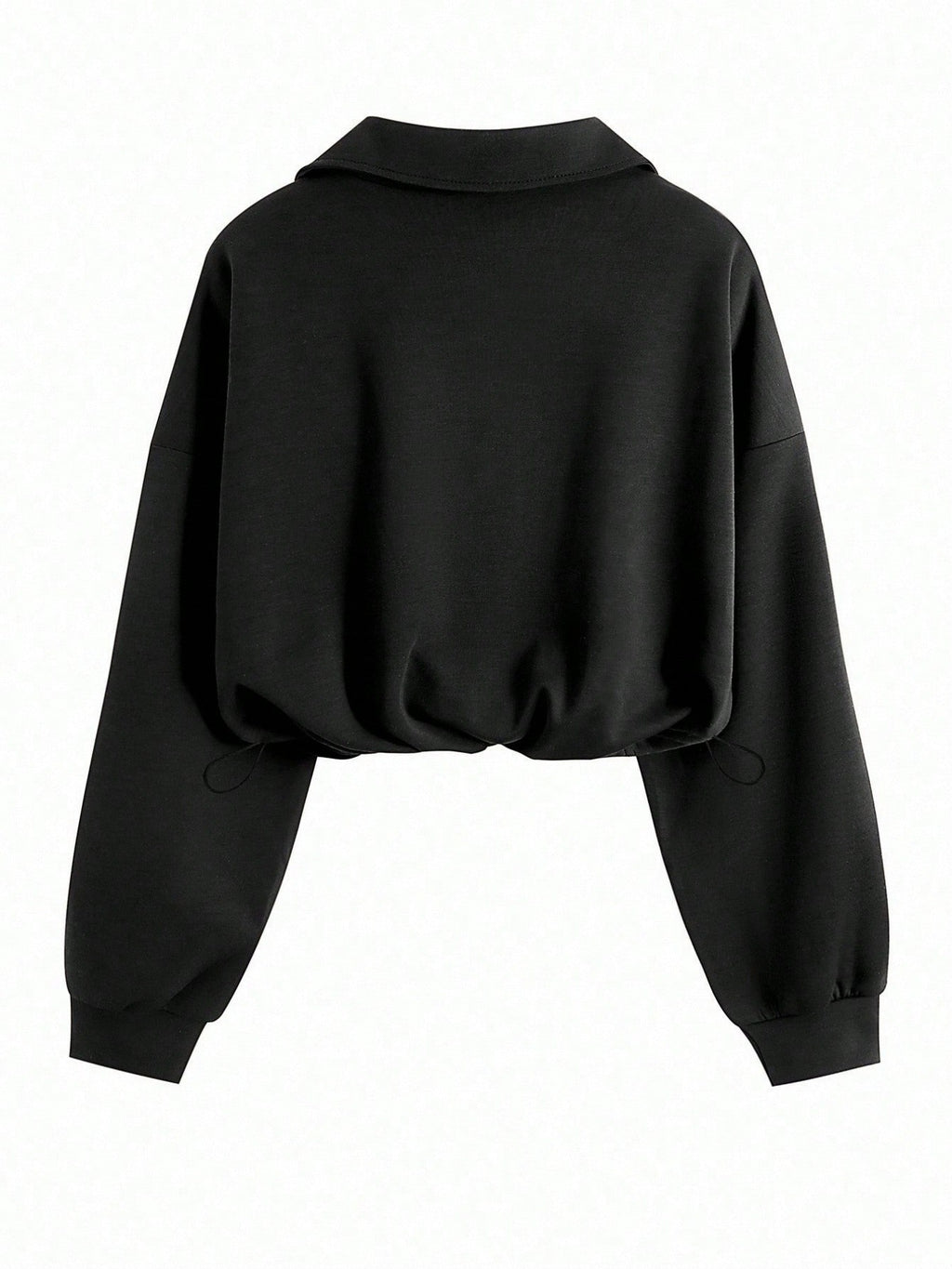 Women's Half Zip Jacket - Cropped Waist-Shaping Casual Jacket, Six Colours, S-XXL - Amora