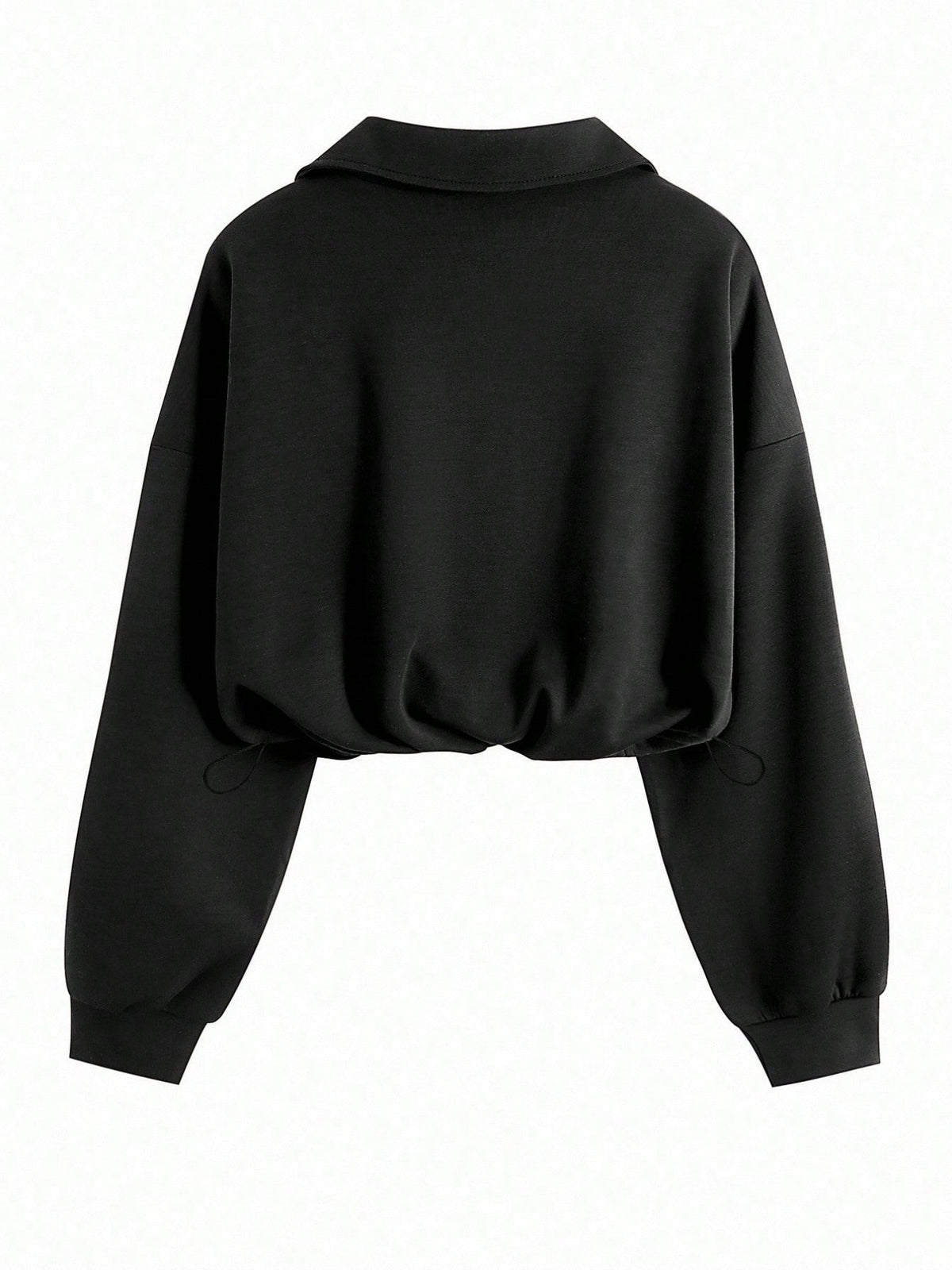 Women's Half Zip Jacket - Cropped Waist-Shaping Casual Jacket, Six Colours, S-XXL - Amora