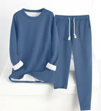 Women's Fleece-Lined Base Layer Top - Thick Slim Fit Thermal Long Sleeve Shirt, Thirteen Colours, S-2XL - Amora