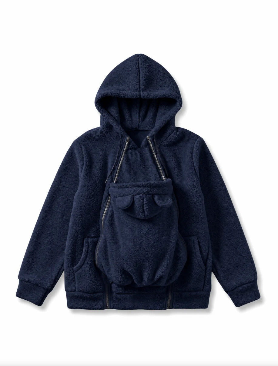 Women's Hooded Fleece Sweatshirt - Loose Fit Hoodie with Pockets, Five Colours, S-XXL - Amora