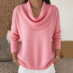 Women's Sequin Knit Sweater - Loose Fit Crew Neck Pullover, Twelve Colours, S-5XL - Amora