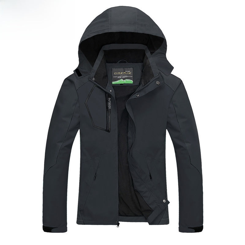Water-Resistant Breathable Outdoor Jacket - Hiking Shell, Five Colours, M-3XL - Amora