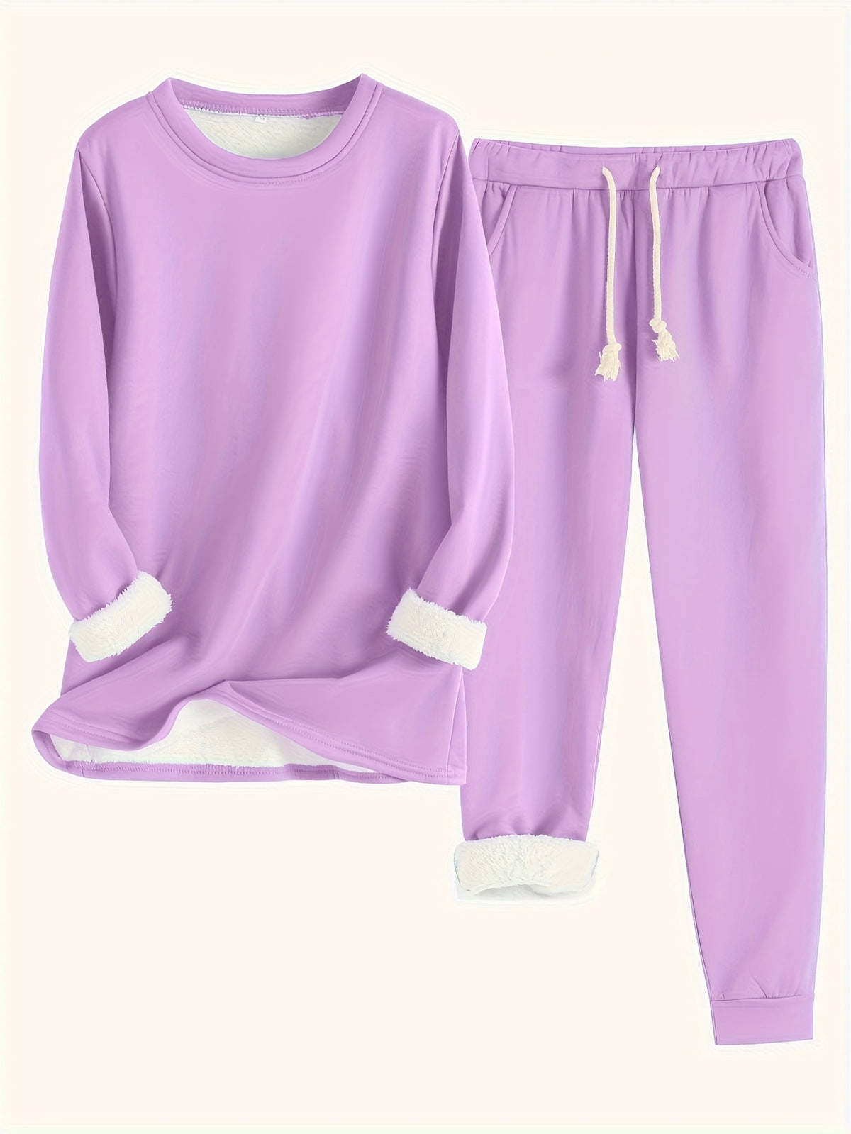 Women's Fleece-Lined Base Layer Top - Thick Slim Fit Thermal Long Sleeve Shirt, Thirteen Colours, S-2XL - Amora