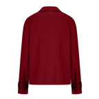 Women's Autumn Suit Set - Blazer and Trousers, Khaki, Grey, Burgundy, Black or Blue, S-2XL - Amora