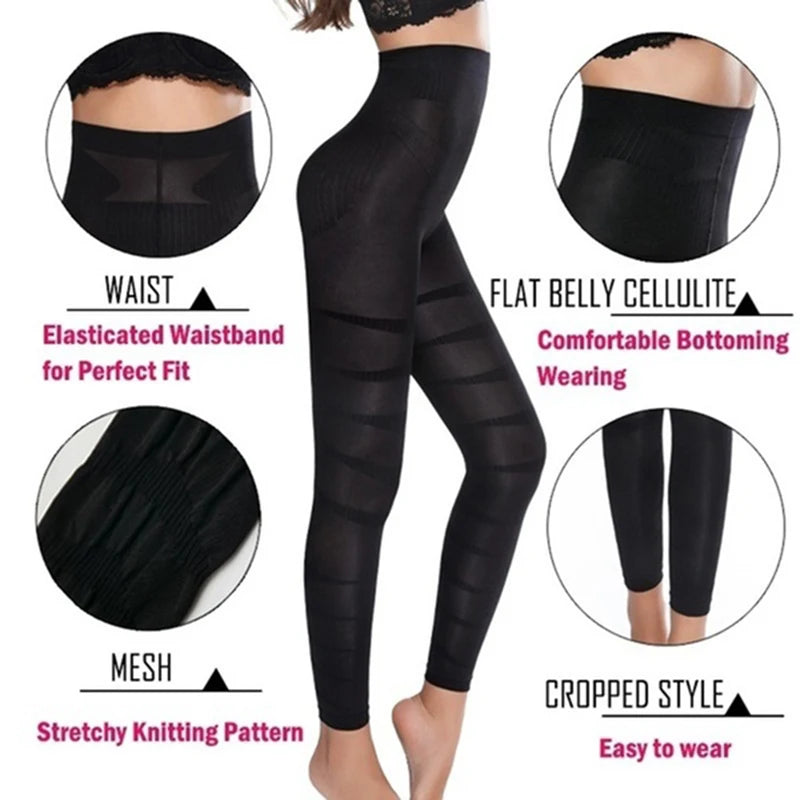 Shapewear anti Cellulite Compression Leggings Leg Slimming Body Shaper High Waist Tummy Control Panties Thigh Sculpting Slimmer