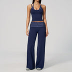 Women's Yoga Tank and Pilates Leggings - Sold as a Set or Separately, Polka Dot or Stripe, S-XL - Amora