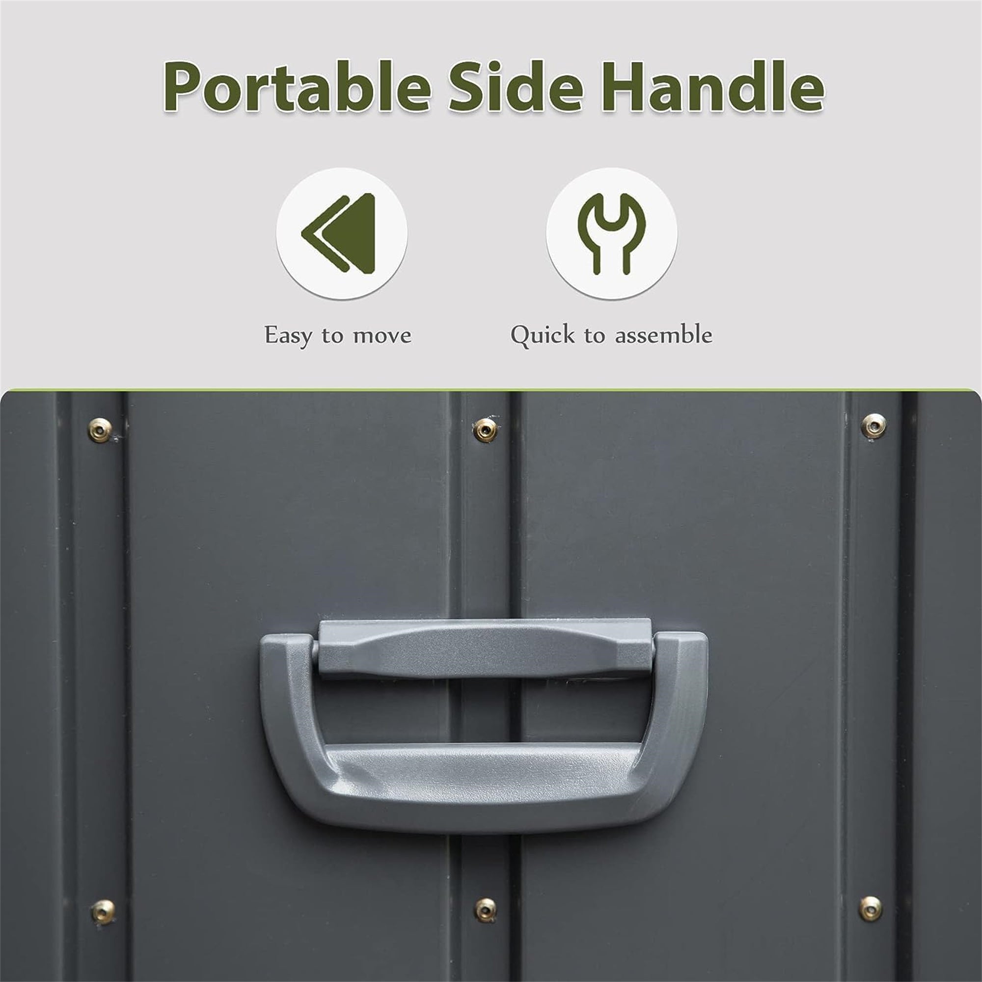 1 0 0 Gallon Outdoor Storage Deck Box Waterproof, Large Patio Storage Bin for outside Cushions, Throw Pillows, Garden Tools, Lockable Dark Gray