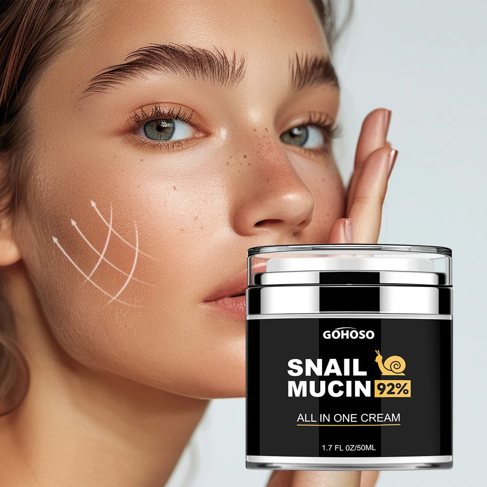 Skin Care Snail Mucus Facial Cream Firming Whitening Anti-Aging Moisturizing Hydrating Beauty Health Shrink Pores