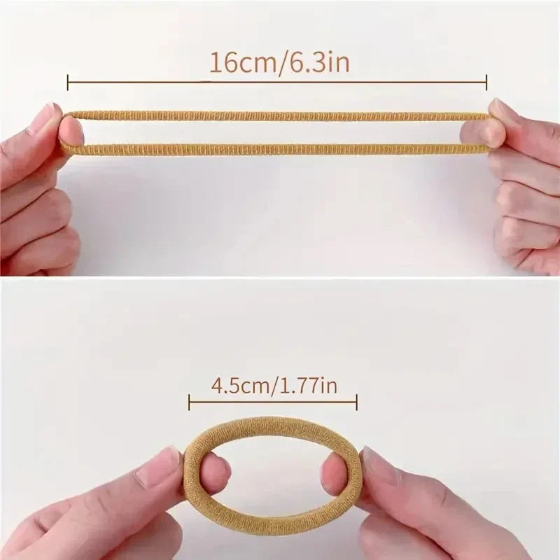 30-200Pcs Hair Accessories for Women Girl Basic Hair Bands Headband Hair Ropes Ties Ponytail Holder Simple and Fashionable Nylon