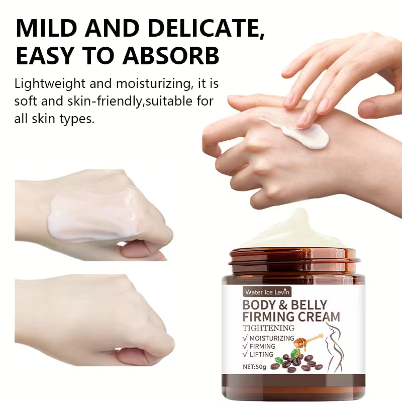Abdominal Control Firming Cream - 60G, Deep Moisturizing and Hydrating with Plant Extracts, Alcohol-Free, Suitable for All Skin Types, Fragrance-Free, Enhances Skin Elasticity