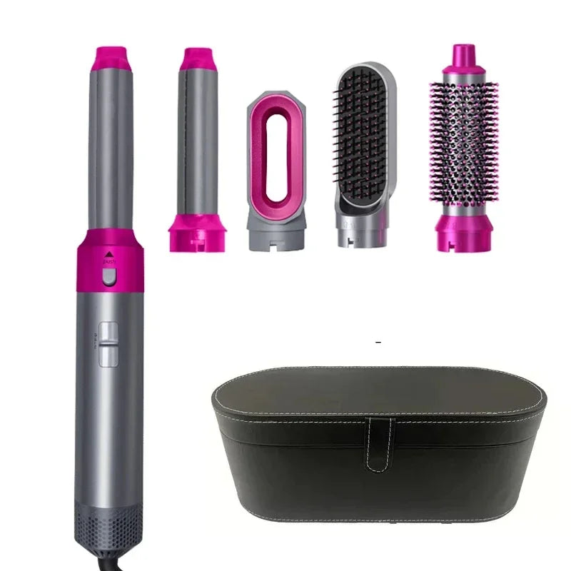 5 in 1 Hair Dryer Brush Hot Comb Set Professional Curling Iron Hair Straightener Styling Tool for Professional Hair Dryer