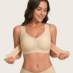 Women's Shapewear Bodysuit - Seamless Front Close Body Shaper, Black, Nude or White, S-2XL - Amora