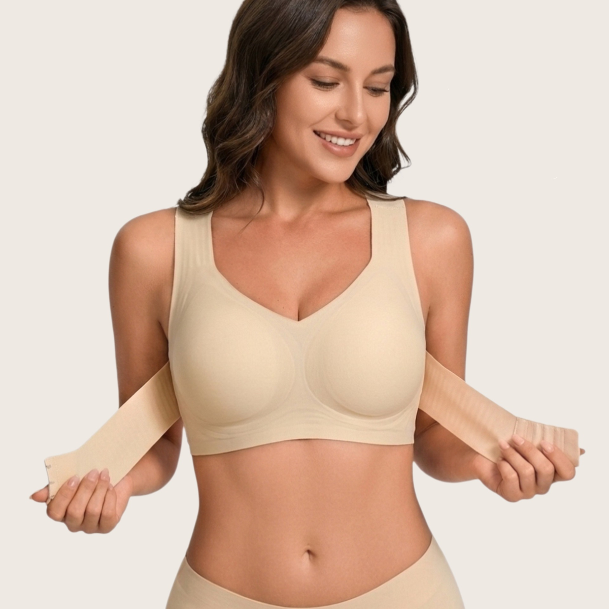 Women's Shapewear Bodysuit - Seamless Front Close Body Shaper, Black, Nude or White, S-2XL - Amora