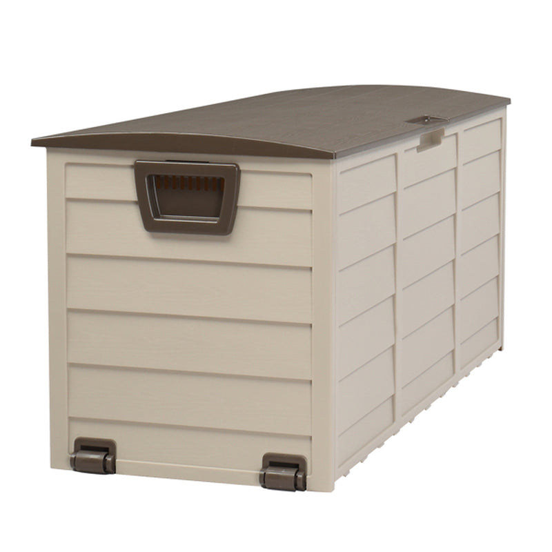 75Gal 130Lb Brown Plastic Patio Storage Box