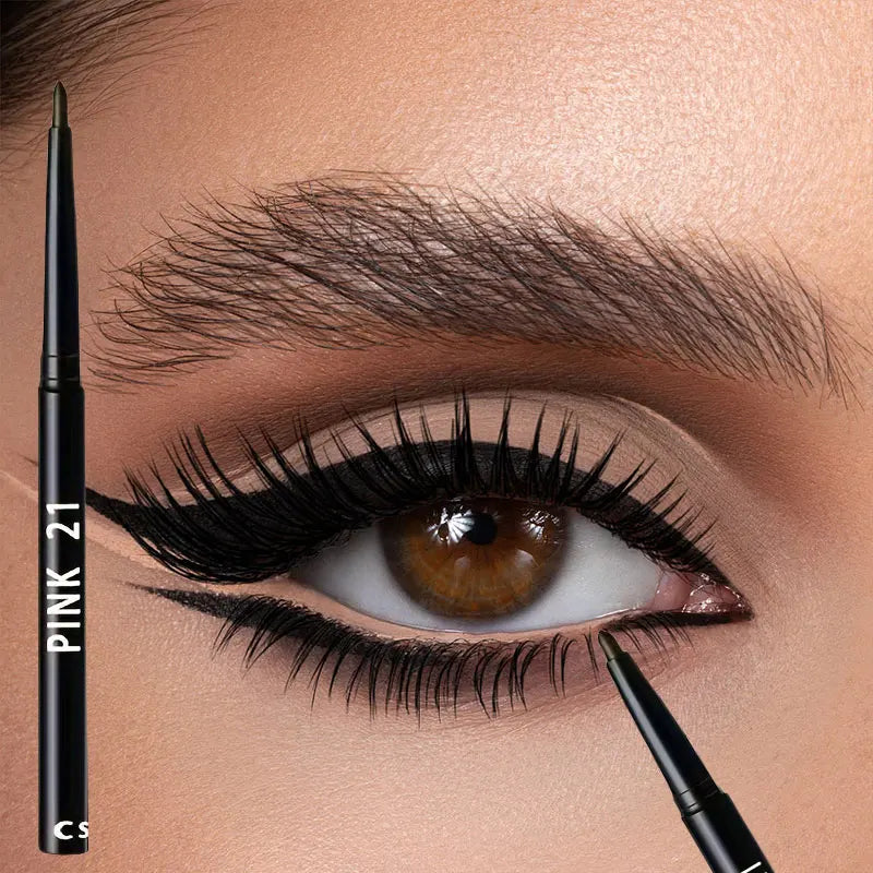 2Pcs Waterproof & Sweat-Proof Black Eyeliner Pencils - Long-Lastingsmudge-Proof for Bold Eye Makeup, Easy Glide Formula for Perf