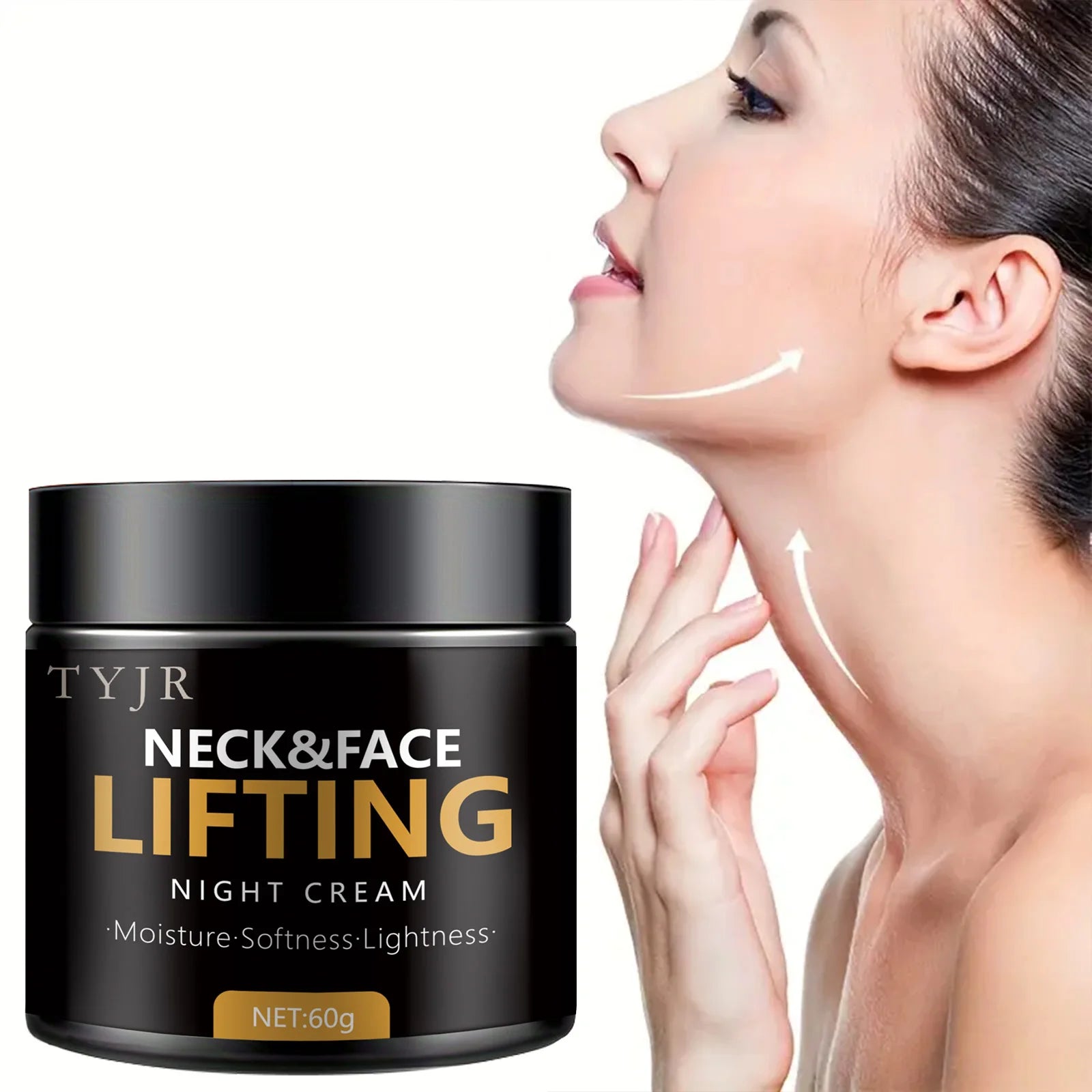 Neck Lines Protein Cream Collagen Eliminate Neck Fine Lines Anti-Ageing Lift Rejuvenation Nourish Eliminate Double Chin Skincare