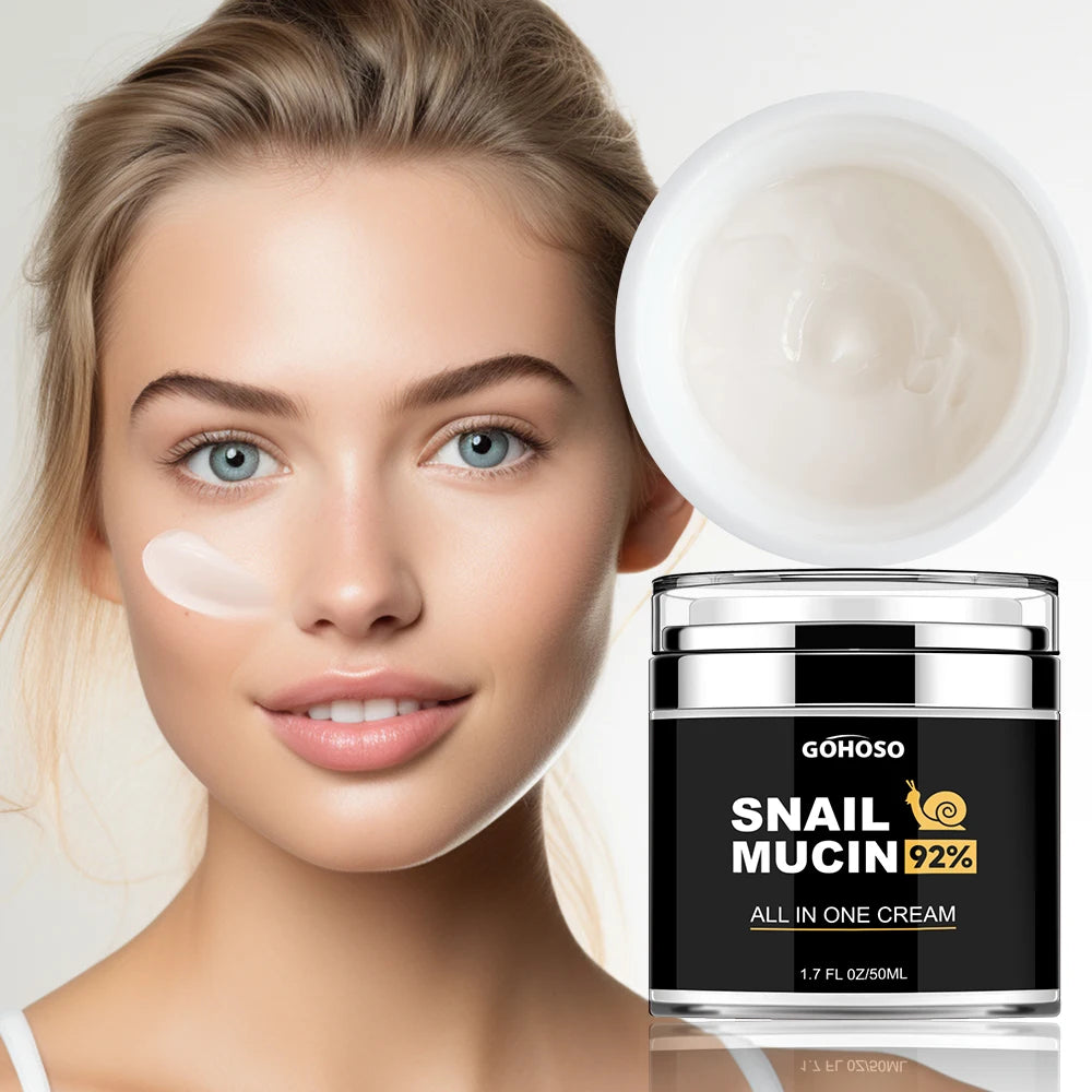 Skin Care Snail Mucus Facial Cream Firming Whitening Anti-Aging Moisturizing Hydrating Beauty Health Shrink Pores
