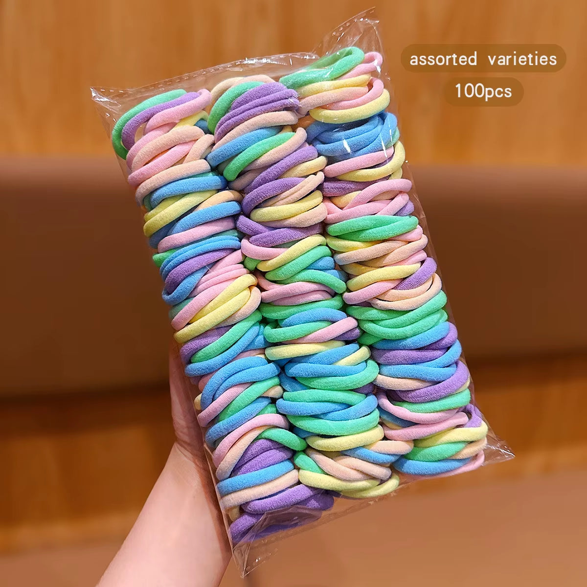 100 Seamless, High Elasticity, Durable Korean Style Hair Accessories with Elastic Bands Suitable for Daily Use