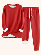 Women's Fleece-Lined Base Layer Top - Thick Slim Fit Thermal Long Sleeve Shirt, Thirteen Colours, S-2XL - Amora