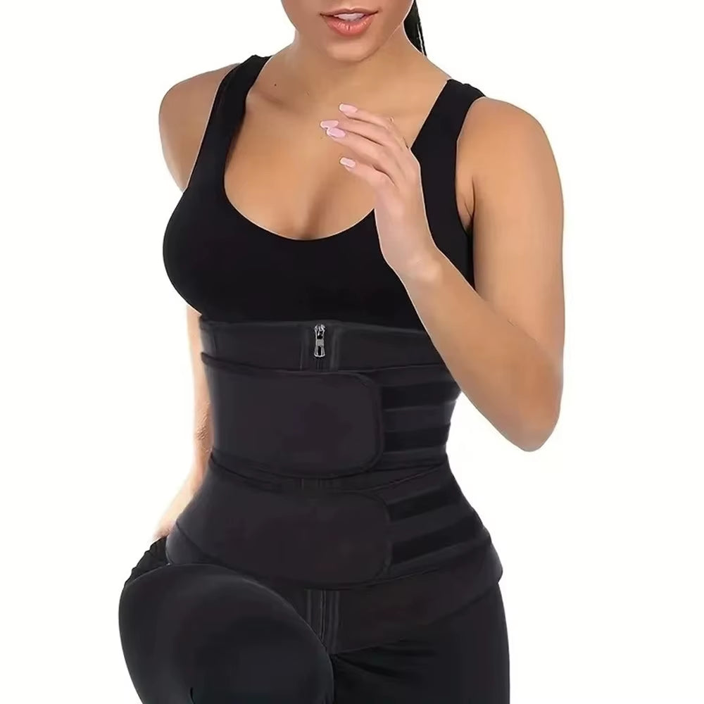 1Pc Waist Trainer Slimming Body Shaper Fitness Belt Weight Loss Fat Burning Sport Girdle Sweat Trimmer Workout Cincher Shapewear