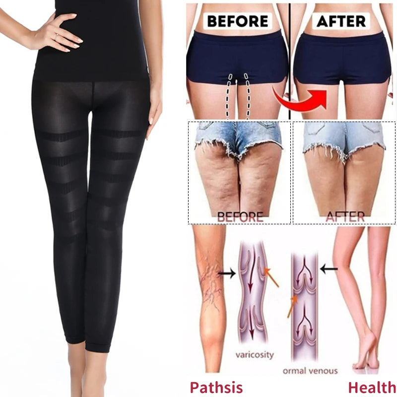 Shapewear anti Cellulite Compression Leggings Leg Slimming Body Shaper High Waist Tummy Control Panties Thigh Sculpting Slimmer