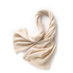 Pure Wool Shawl Scarf - 100% Wool Oversized Wrap, Camel, Beige, Black or Red, 120x70cm - Amora