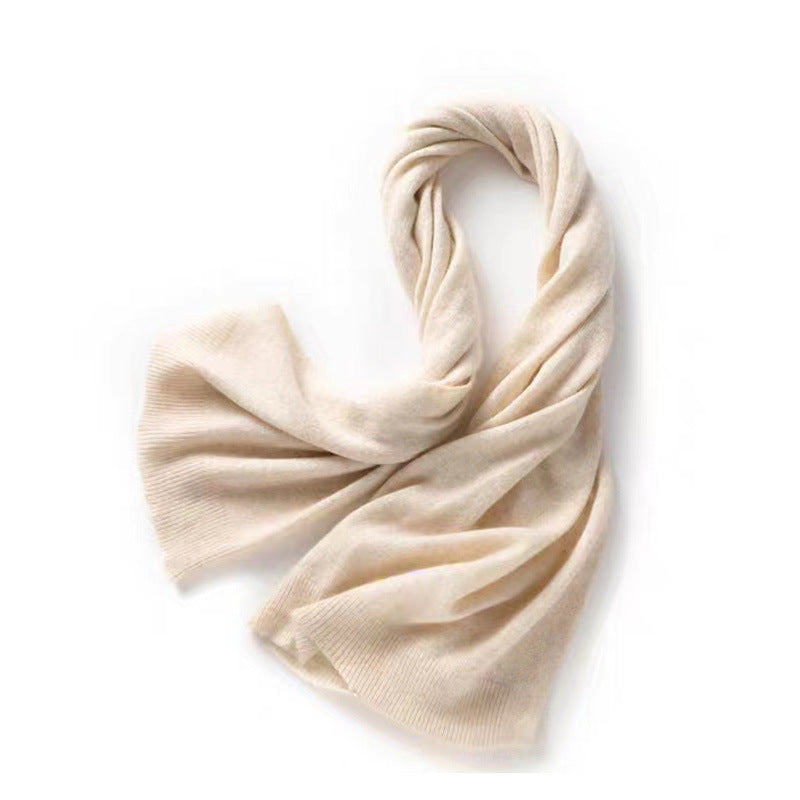 Pure Wool Shawl Scarf - 100% Wool Oversized Wrap, Camel, Beige, Black or Red, 120x70cm - Amora