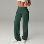 Women's High Waisted Wide Leg Trousers - Pleated Stretch Pants, Eleven Colours, S-3XL - Amora