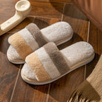 Plush Open Toe Slippers - Thick Sole Non-Slip House Slippers, Five Colours, EU 36-45 - Amora