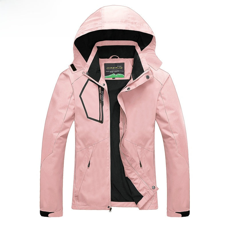 Water-Resistant Breathable Outdoor Jacket - Hiking Shell, Five Colours, M-3XL - Amora