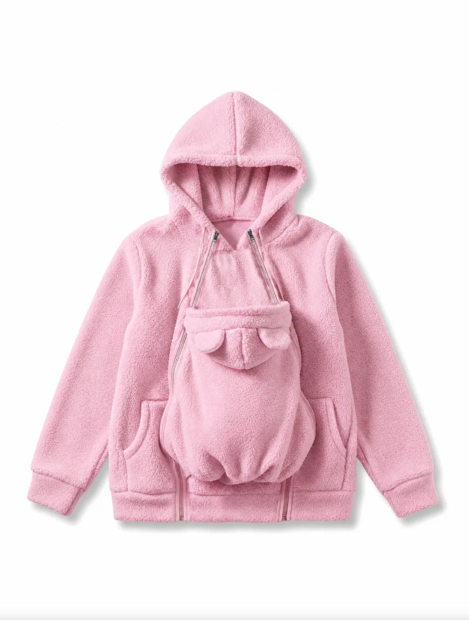 Women's Hooded Fleece Sweatshirt - Loose Fit Hoodie with Pockets, Five Colours, S-XXL - Amora