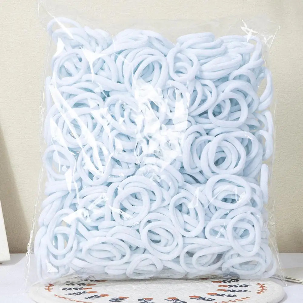 30-200Pcs Hair Accessories for Women Girl Basic Hair Bands Headband Hair Ropes Ties Ponytail Holder Simple and Fashionable Nylon
