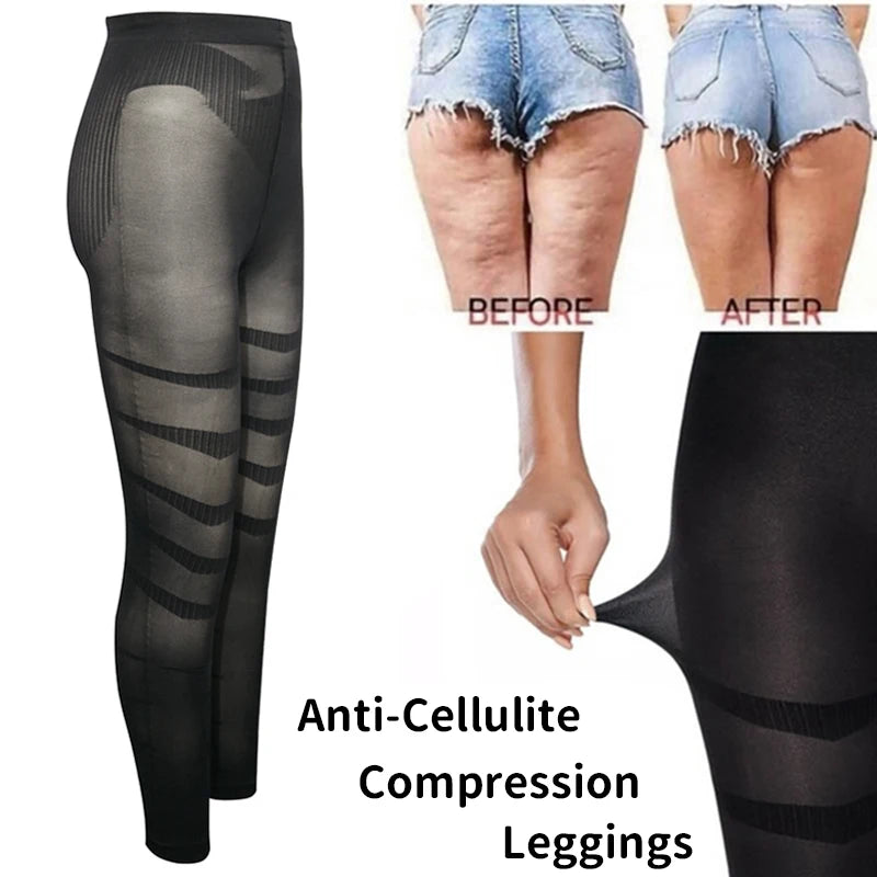 Shapewear anti Cellulite Compression Leggings Leg Slimming Body Shaper High Waist Tummy Control Panties Thigh Sculpting Slimmer