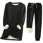 Women's Fleece-Lined Base Layer Top - Thick Slim Fit Thermal Long Sleeve Shirt, Thirteen Colours, S-2XL - Amora