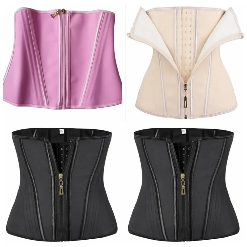 Waist Trainer Tummy Control Shapewear Tummy Control Belly Contracting Postpartum Body Shaper Zipper Buckle Seamless