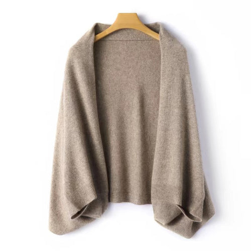Pure Wool Shawl Scarf - 100% Wool Oversized Wrap, Camel, Beige, Black or Red, 120x70cm - Amora