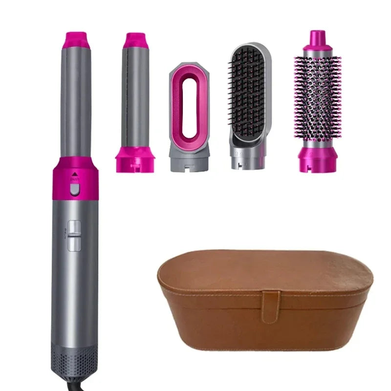 5 in 1 Hair Dryer Brush Hot Comb Set Professional Curling Iron Hair Straightener Styling Tool for Professional Hair Dryer