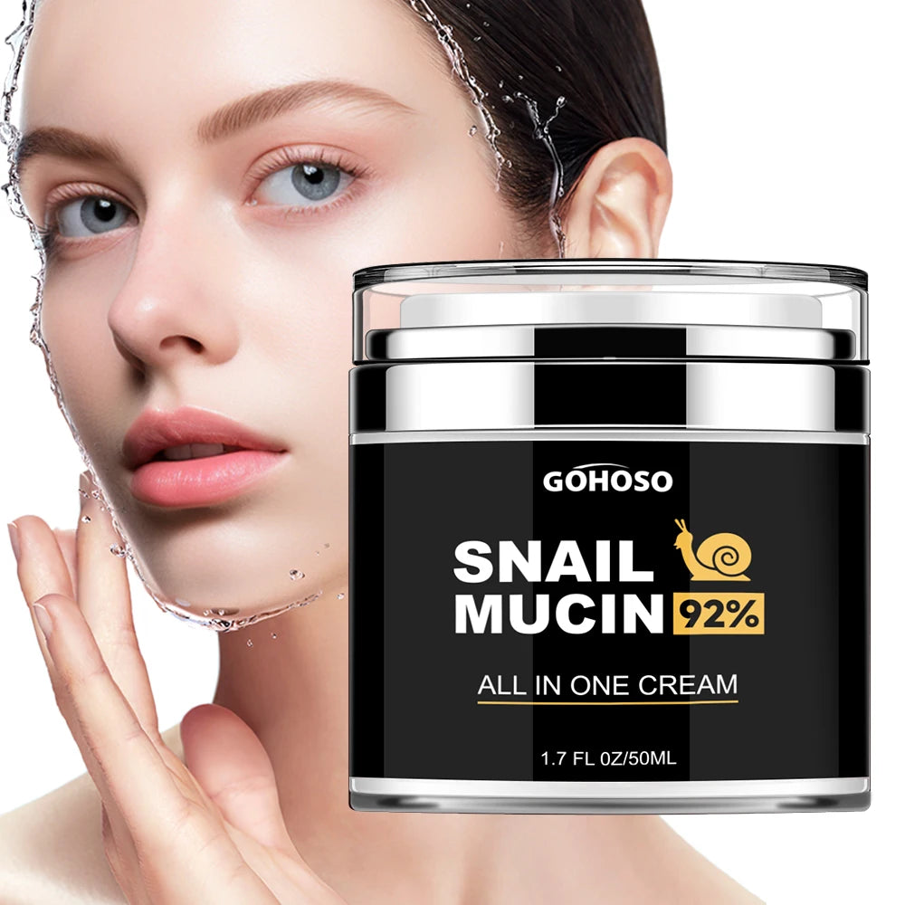 Skin Care Snail Mucus Facial Cream Firming Whitening Anti-Aging Moisturizing Hydrating Beauty Health Shrink Pores