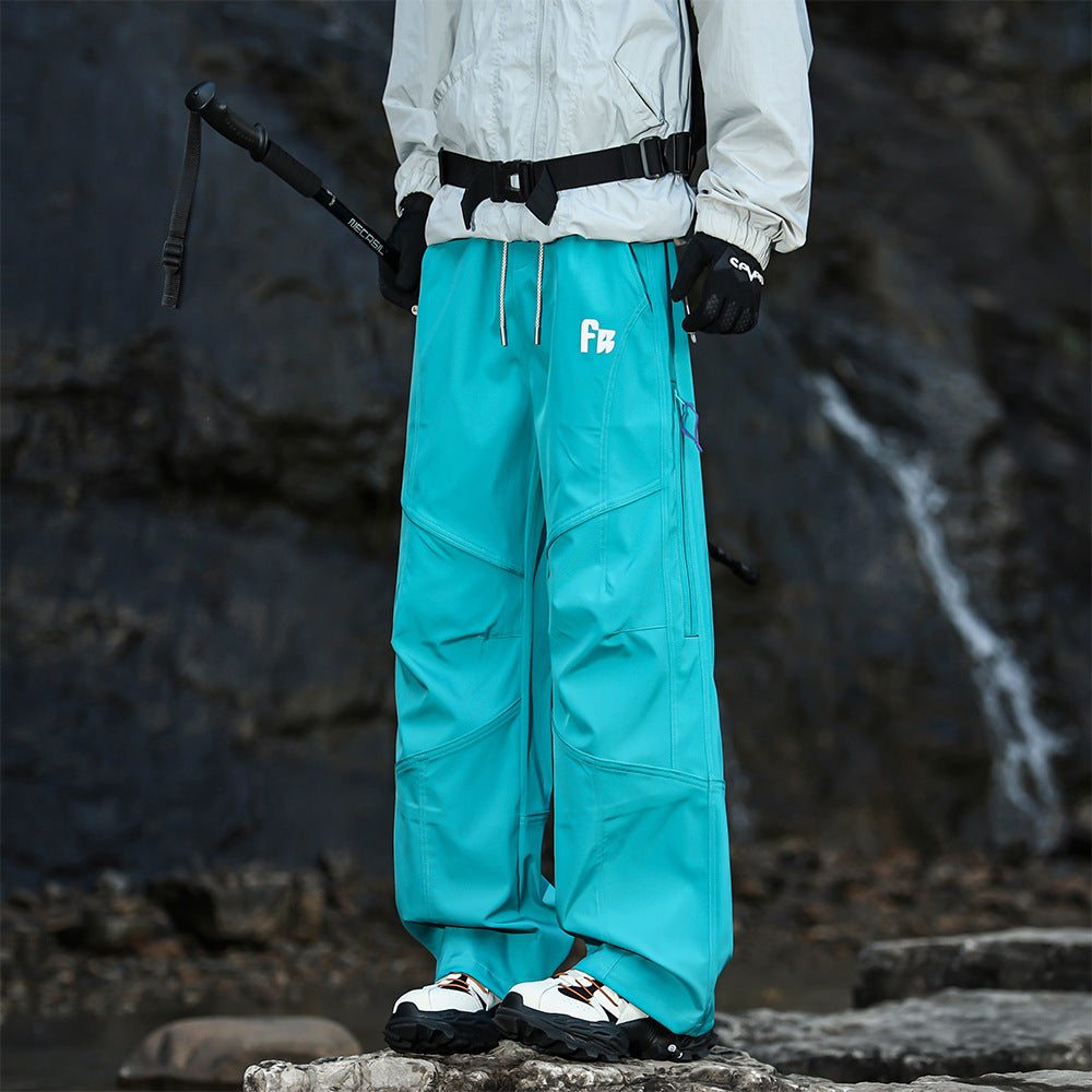Windproof Water-Resistant Hiking Trousers - Straight Leg Outdoor Pants, Ten Colours, XXS-3XL - Amora
