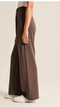 Women's High Waisted Wide Leg Trousers - Belted Pants with Real Back Pockets, Eight Styles, XS-5XL - Amora